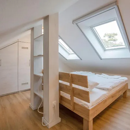 Апартаменты Duenenpark - Komfortplus Mit 1 Schlafzimmer Und Balkon Im Dachgeschoss 208 Остзебад Бинц